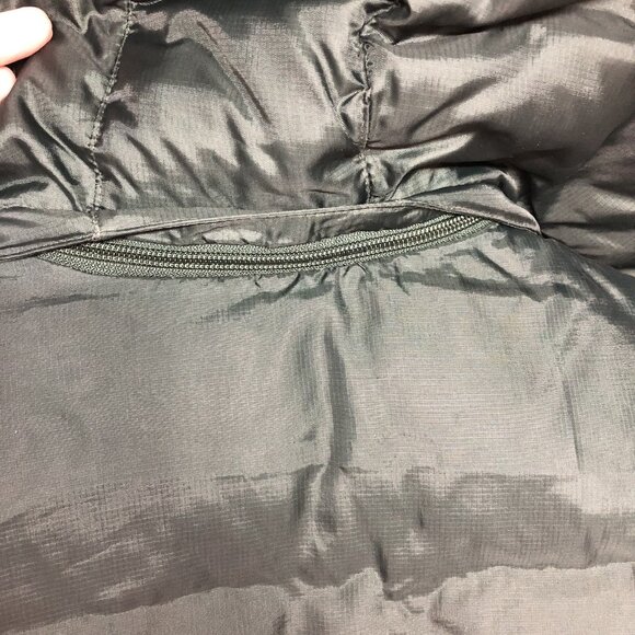 Eddie Bauer Jacket Men Large Goose Down Puffer Hood Zip Snow Core Winter Coat + - Picture 12 of 14